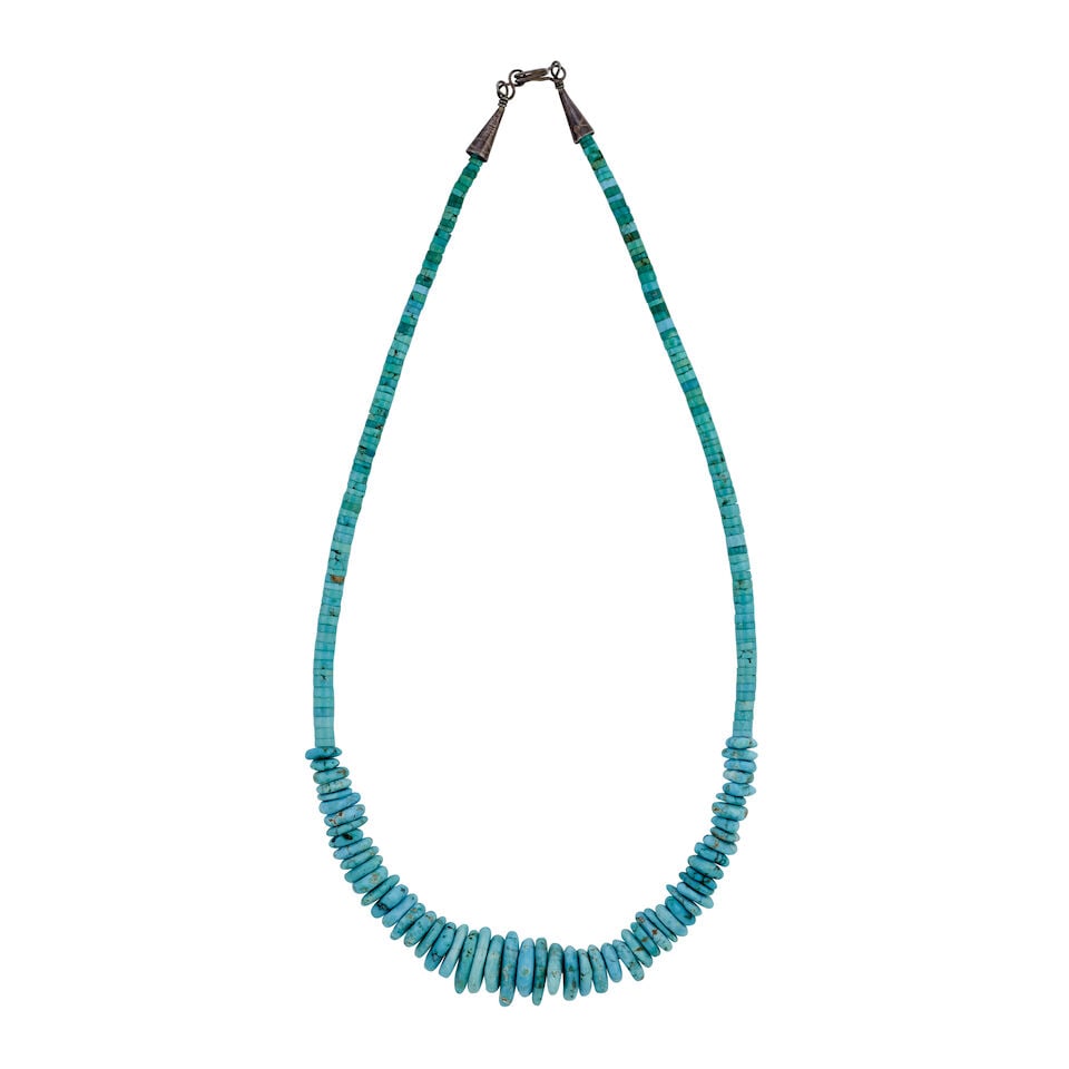 A Joe and Terry Reano turquoise bead necklace (1 of 1)