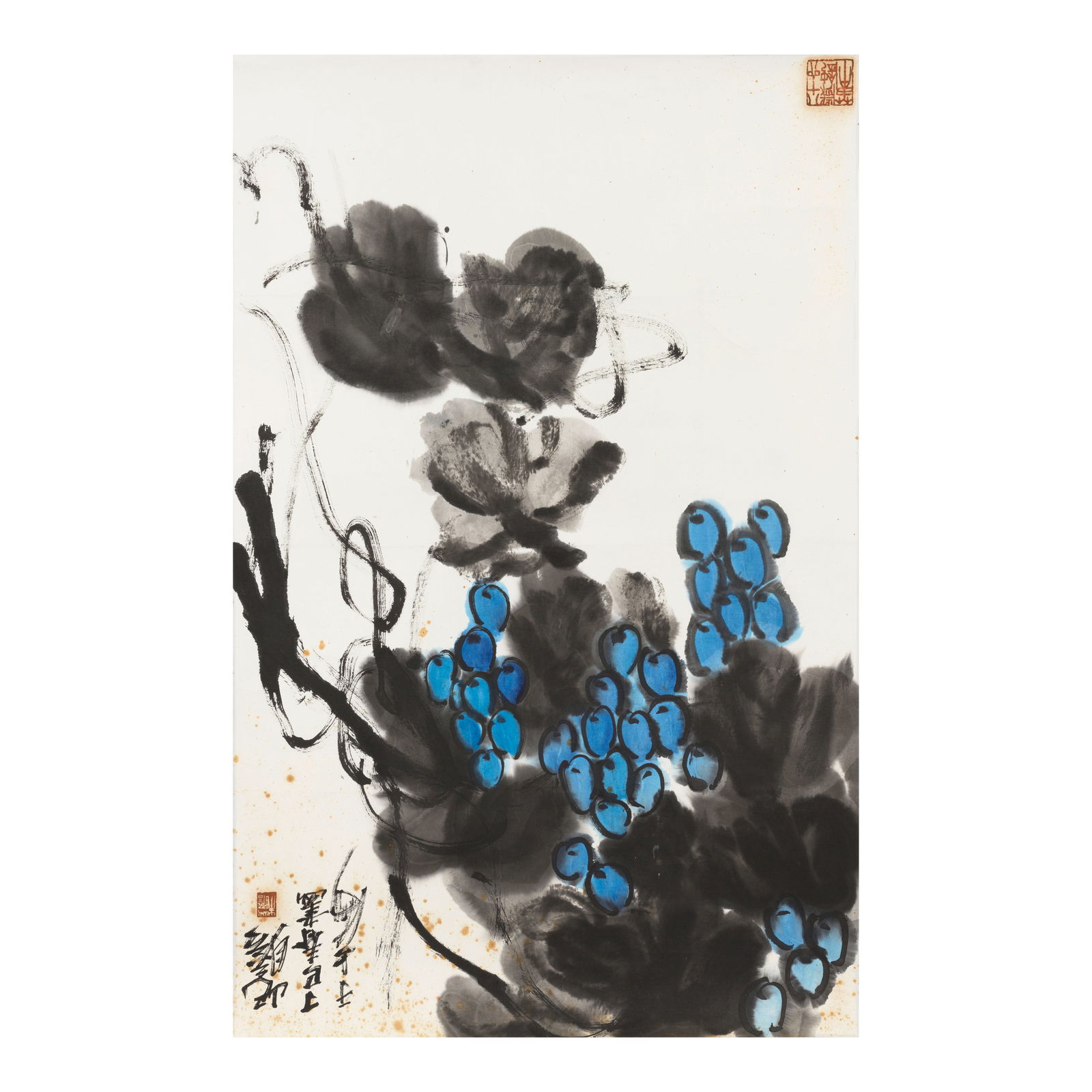 ZHU QIZHAN (1892-1996) Grapes (1 of 1)