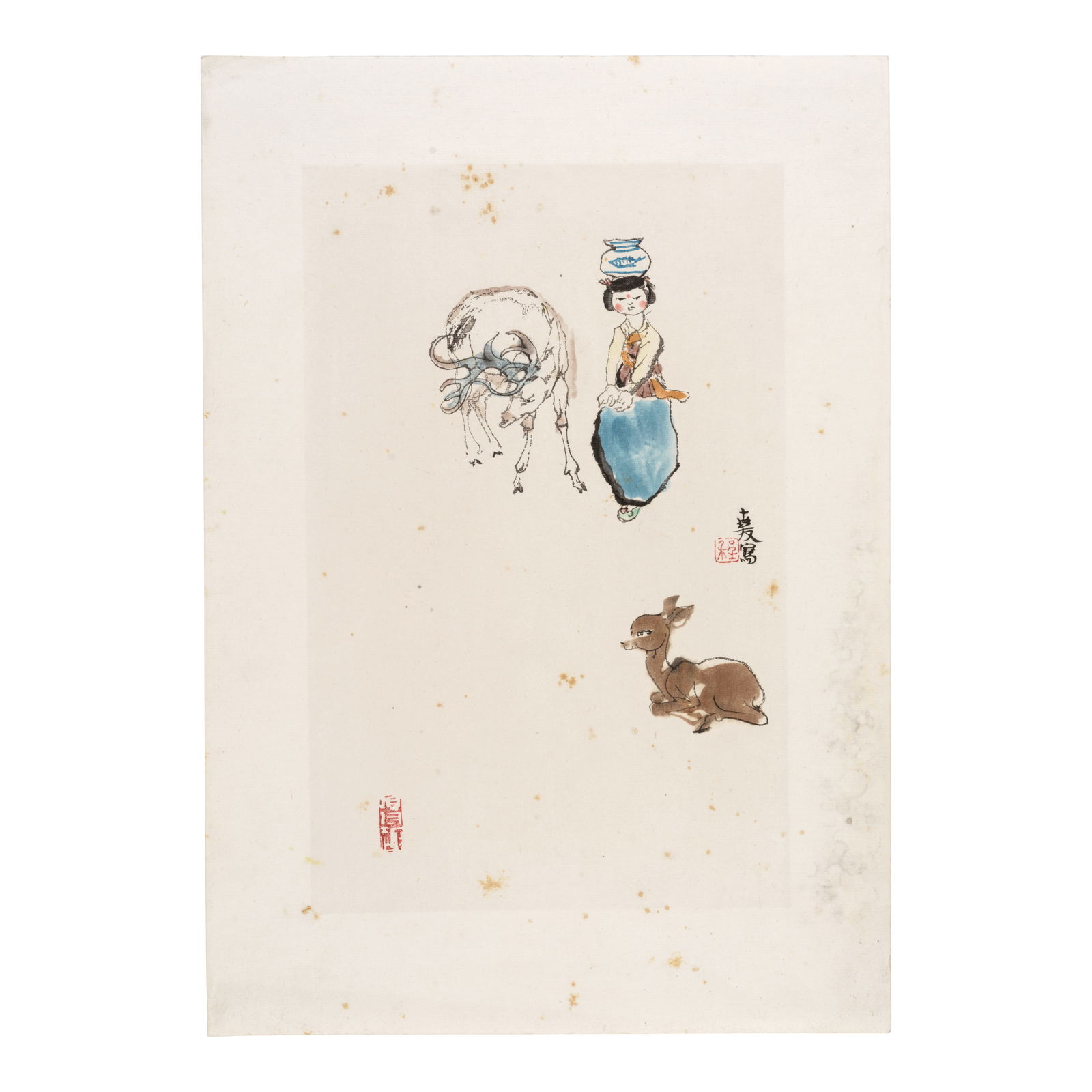 VARIOUS ARTISTS, 20th century A Lot of Prints, 1960s, Duoyunxuan, and other publishers (14): VARIOUS ARTISTS, 20th century A Lot of Prints, 1960s, Duoyunxuan, and other publishers A total of fourteen prints, including works by Li Hua (1907-1994), Chen Tianran (1926-2018), Cheng Shifa (1921-20