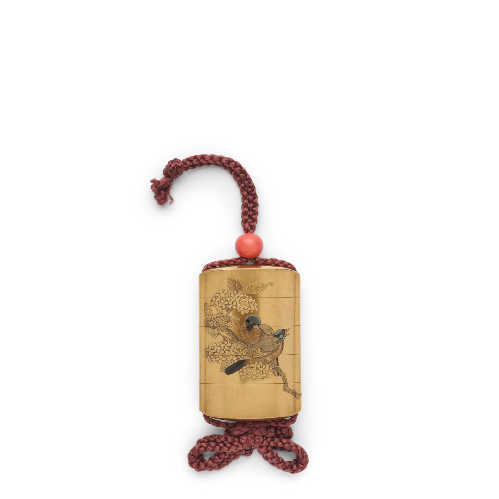 KAJIKAWA LINEAGE A Four-Case Lacquer Inrō (Medicine Case) Edo period (1615-1868) or Meiji ... (1 of 1)