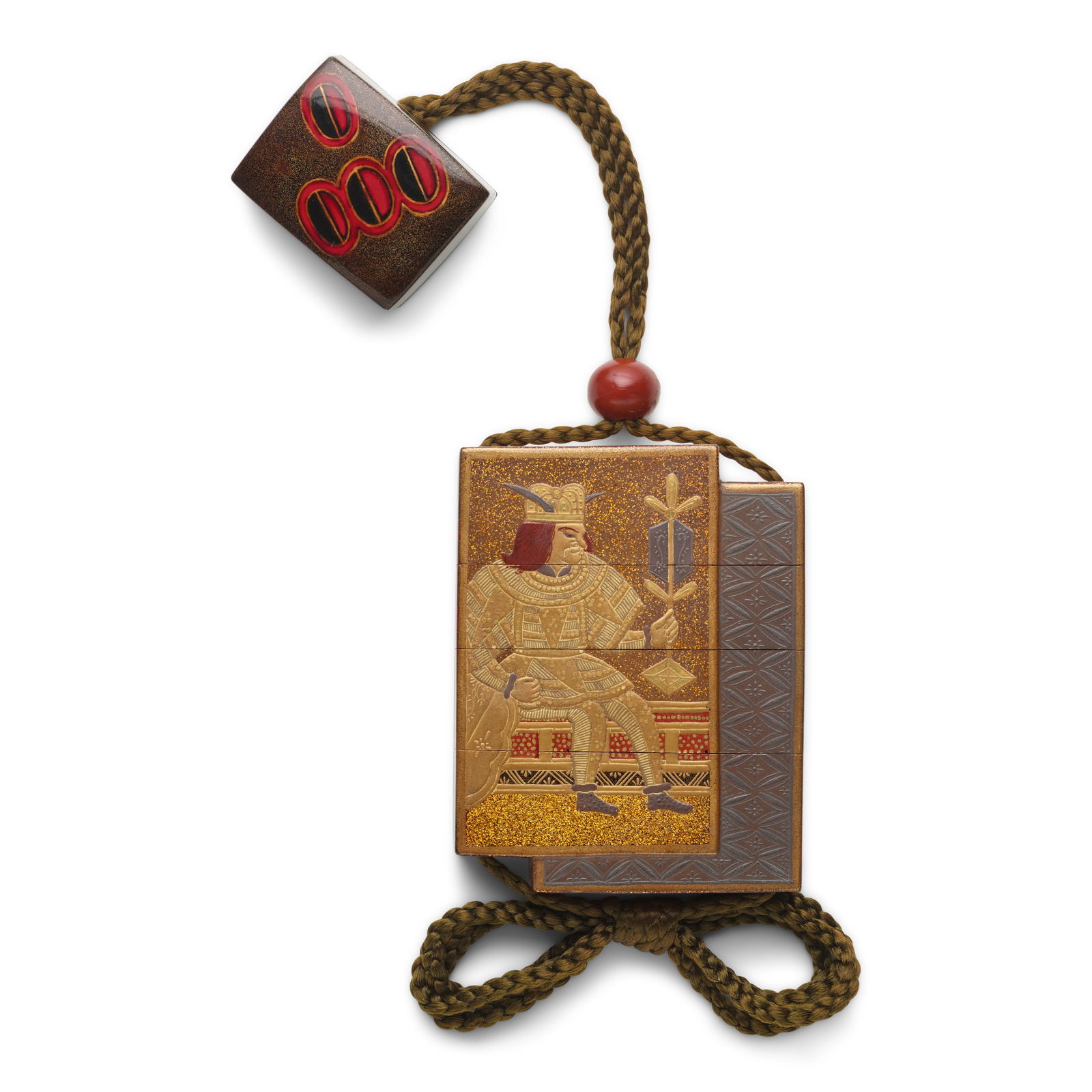 INAGAWA LINEAGE A Three-Case Inrō (Medicine Container) Meiji era (1868-1912), late 19th/ear... (1 of 1)