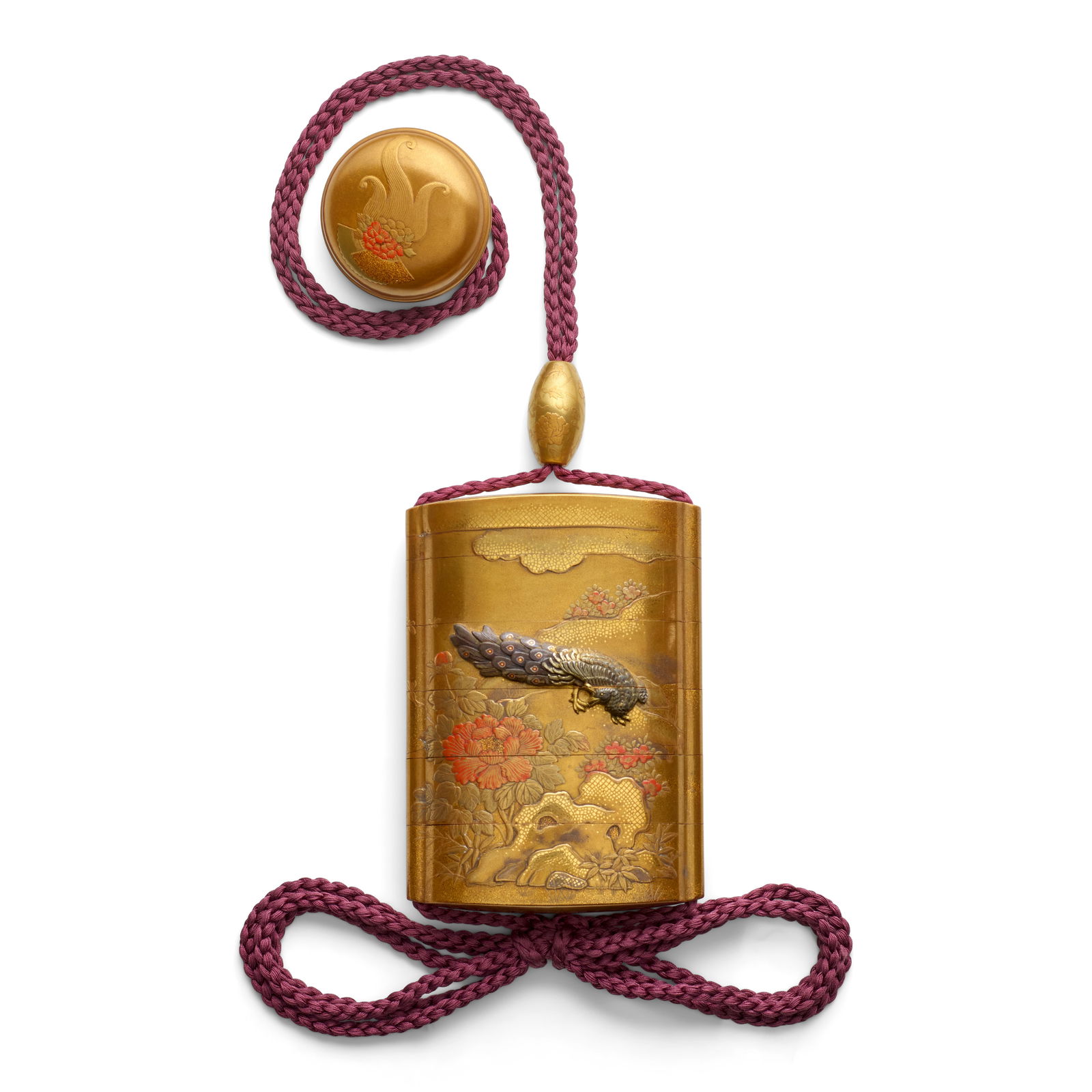 KOMA KANSAI LINEAGE A Five-Case Inrō (Medicine Container) Meiji era (1868-1912), late 19th/... (1 of 1)