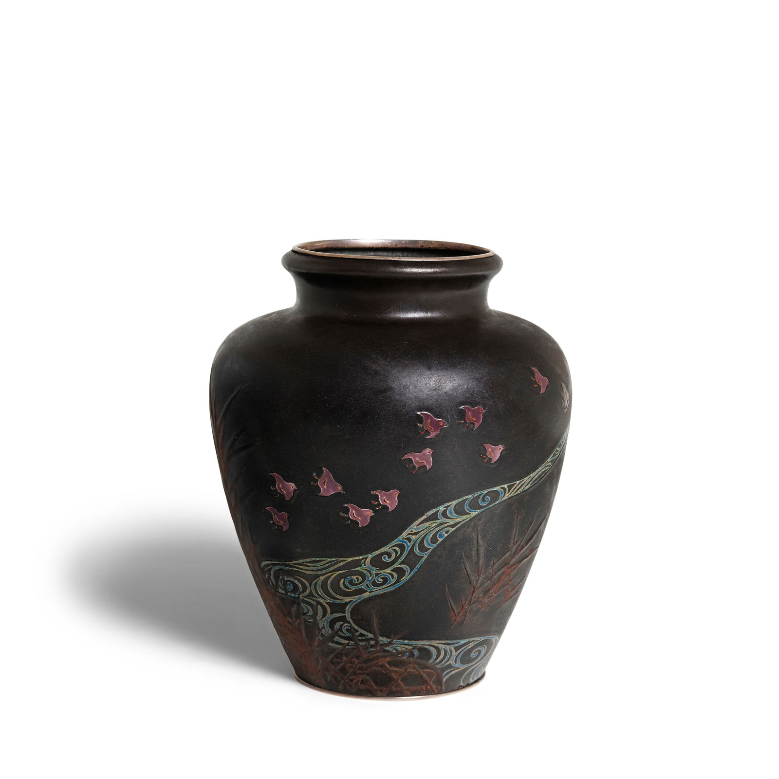 ANDŌ WORKSHOP A Cloisonné-Enamel Vase Meiji era (1868-1912), circa 1900 (1 of 1)