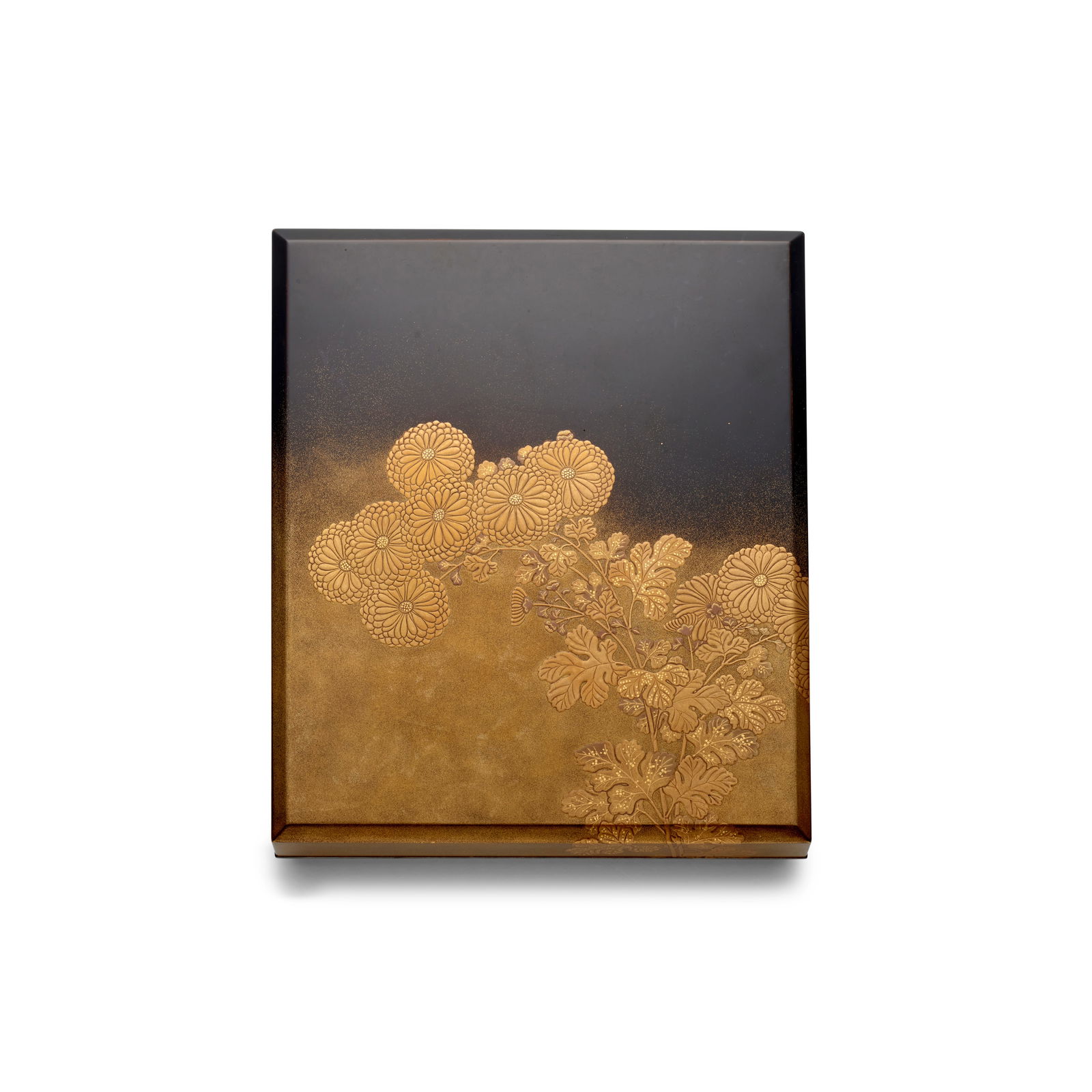 KIITSU (DATES UKNOWN) A Black-Lacquer Box for Writing Utensils Taisho (1912-1926) or Showa (1926... (1 of 1)