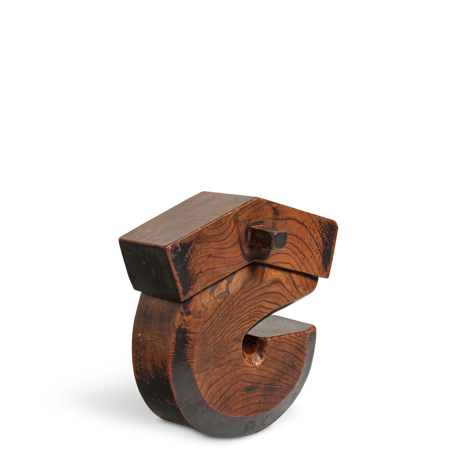 A JIZAI KAGI (WOOD KETTLE HANGER) Taisho (1912-1926) or Showa (1926-1989) era, 20th century (1 of 1)