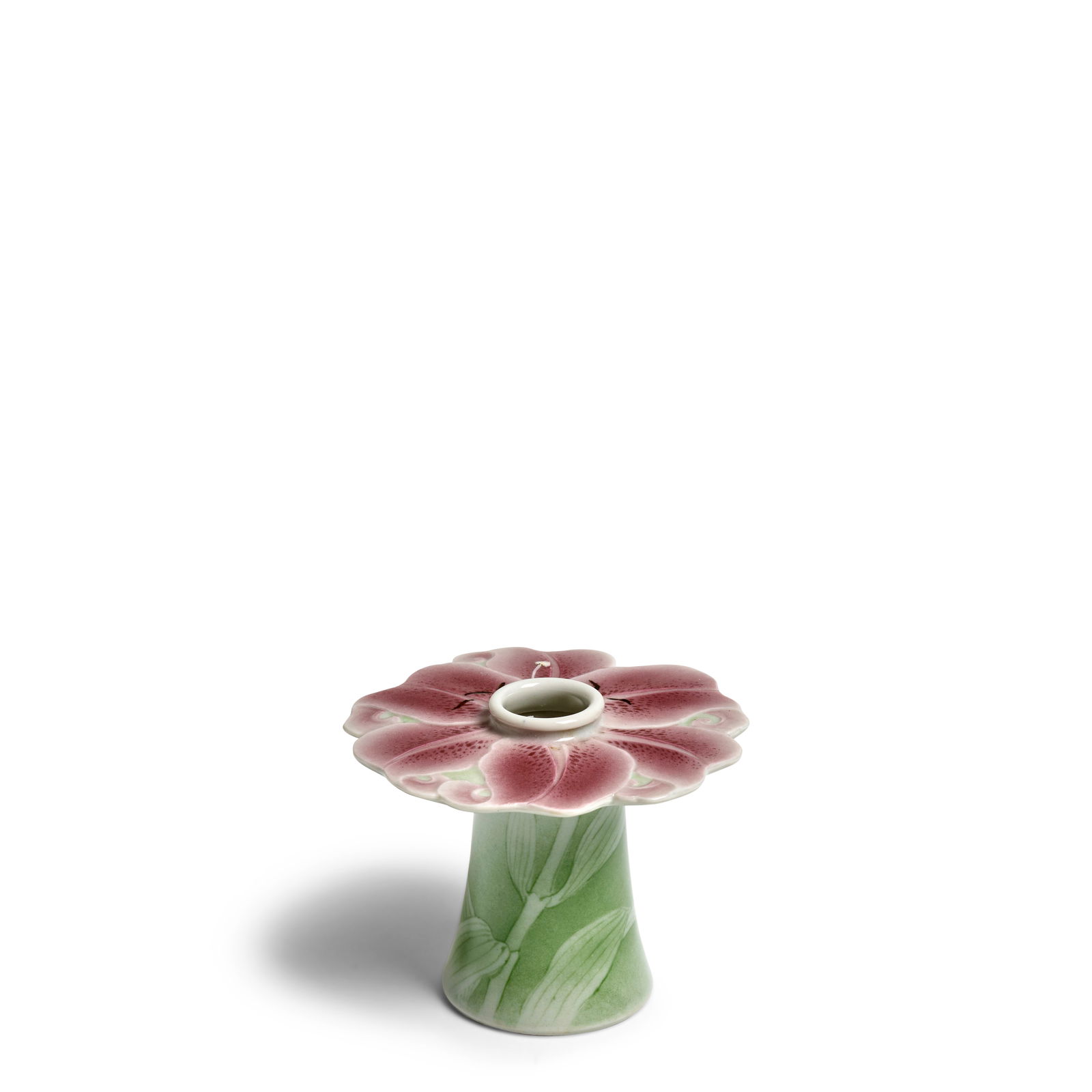 MAKUZU (MIYAGAWA) KŌZAN (1842-1916) A Small Porcelain Stem Vase Meiji (1868-1912) or Taisho... (1 of 1)