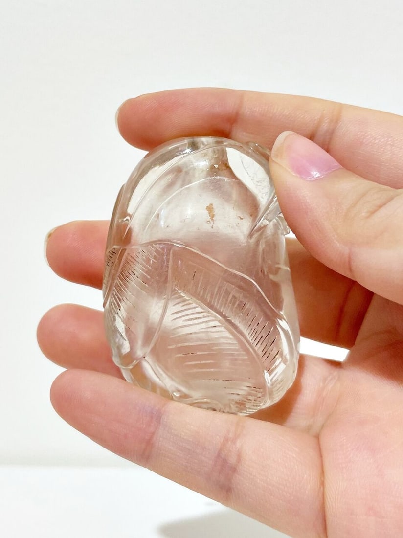 TWO ROCK CRYSTAL SNUFF BOTTLES 19th century (2) - 5