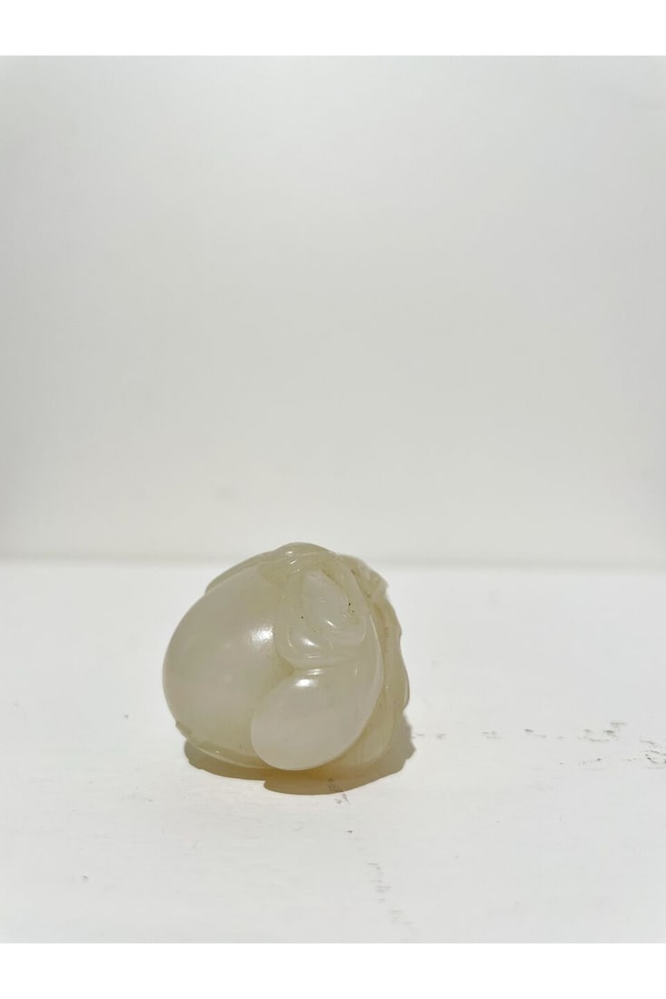 A WHITE JADE 'GOURD AND BEETLE' SNUFF BOTTLE 19th century - 5