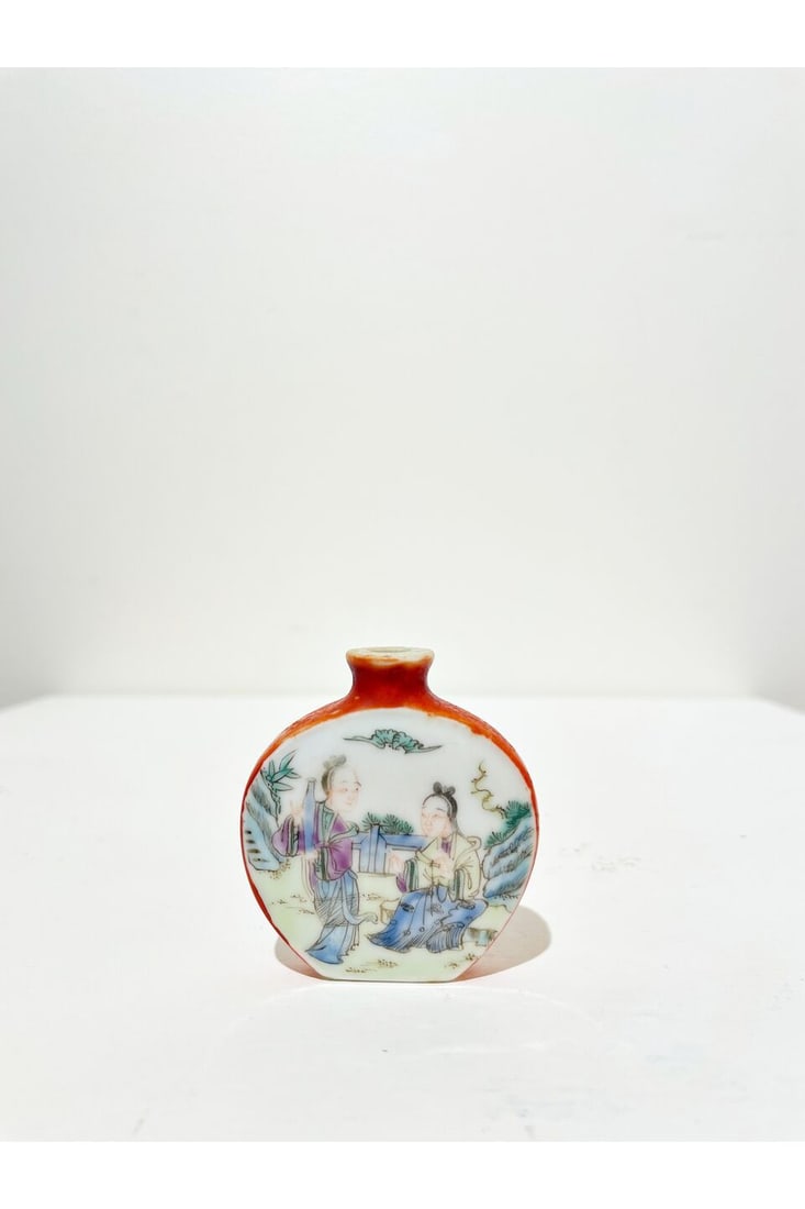 TWO FAMILLE ROSE SNUFF BOTTLES Daoguang four-character marks, 19th century (2) - 9