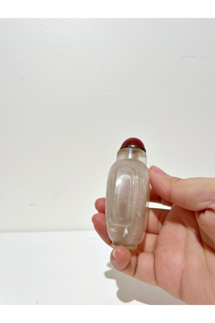 THREE ROCK CRYSTAL SNUFF BOTTLES 19th century (3) - 10