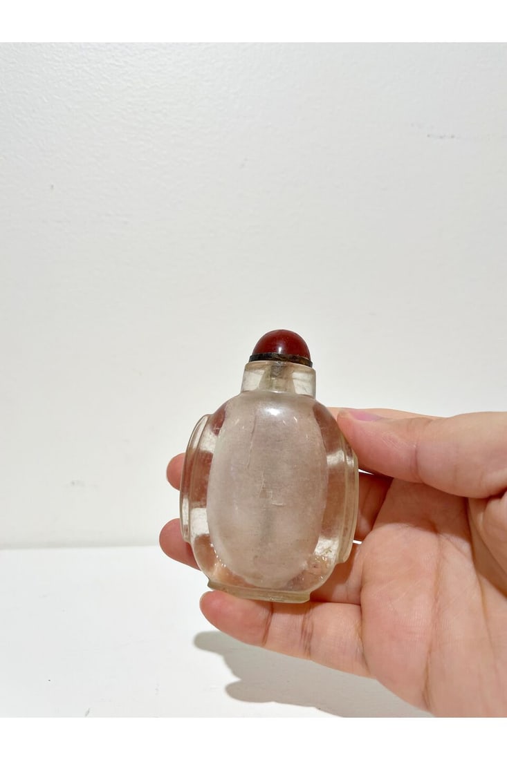 THREE ROCK CRYSTAL SNUFF BOTTLES 19th century (3) - 9