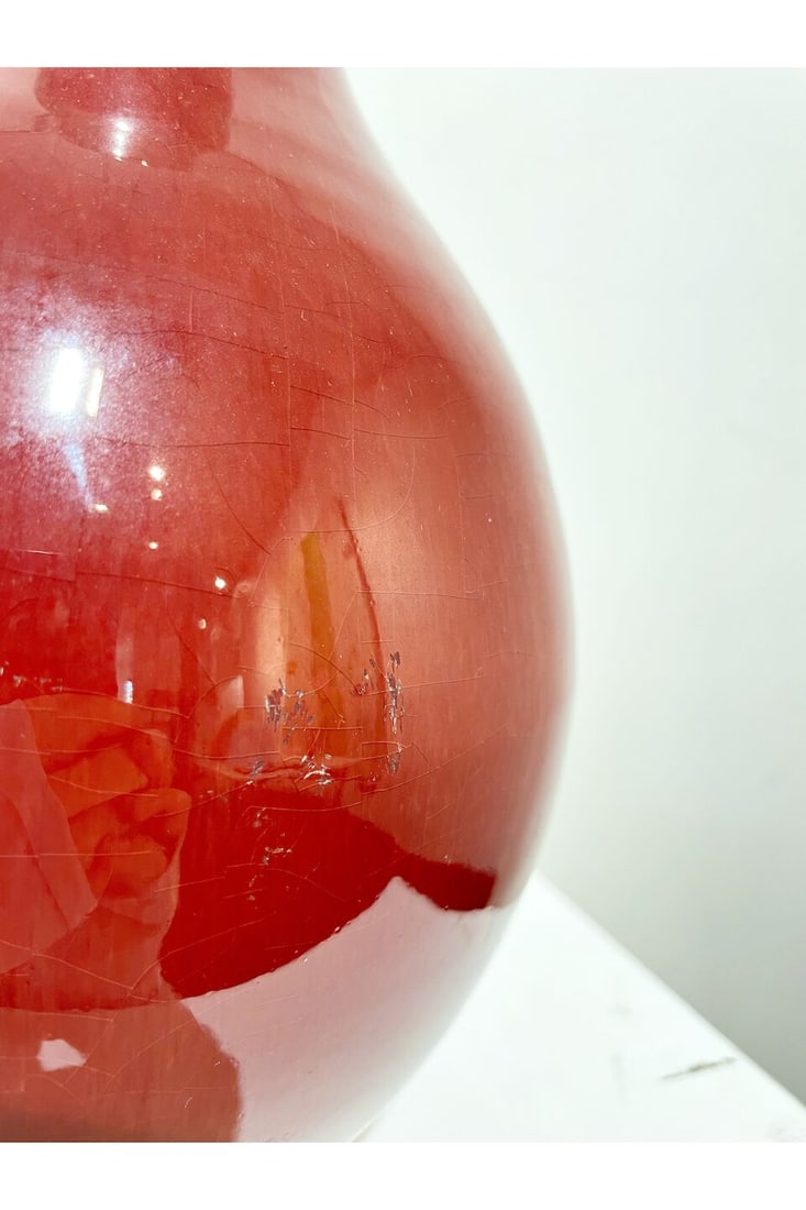 A SANG DE BOEUF GLAZED VASE 19th century - 3