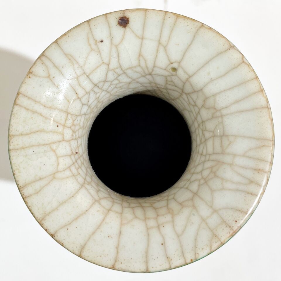 A GREEN GLAZED VASE 19th century - 3