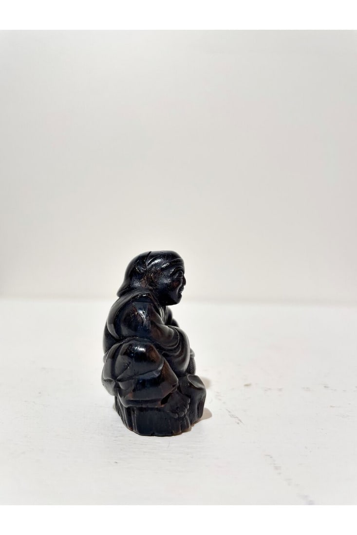 A WOOD NETSUKE OF HANASAKA JIISAN Edo period - 4