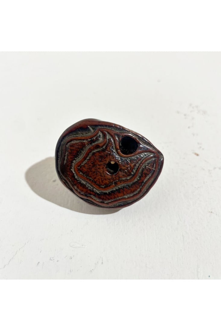 THREE BOXWOOD NETSUKE OF VEGETABLES AND OYSTERS 19th century (3) - 10