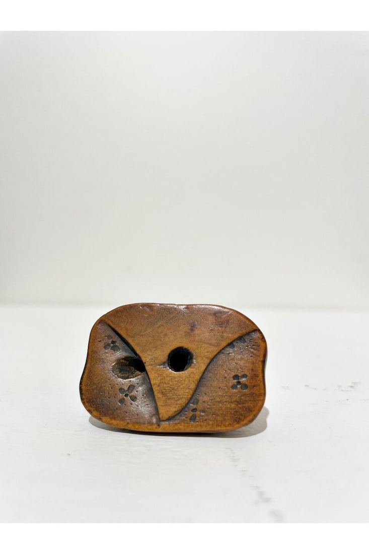 FOUR WOOD NETSUKE OF MASKS Edo period (4) - 7