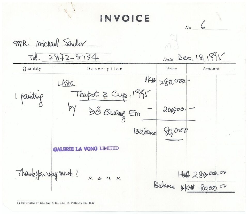 DO QUANG EM (VIETNAMESE, 1942-2021) Teapot and cup, 1995 - 11