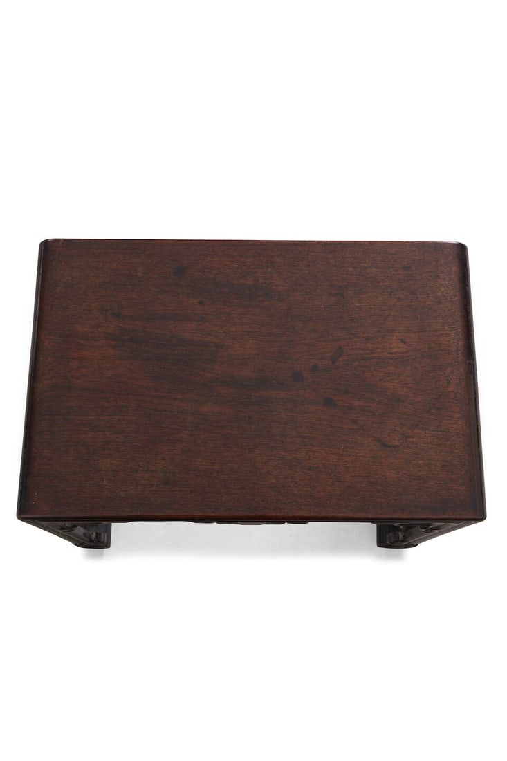 A HUANGHUALI AND ROSEWOOD STOOL Late Qing Dynasty/Republic Period - 6