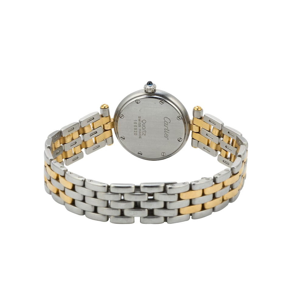 Cartier. A lady's stainless steel and gold quartz bracelet watch Panthere, Ref: 166920, Purchas... - 3