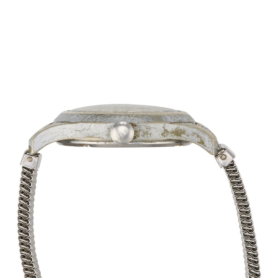 Jaeger-LeCoultre. A chrome plated stainless steel manual wind military issue wristwatch Circa 1944 - 2