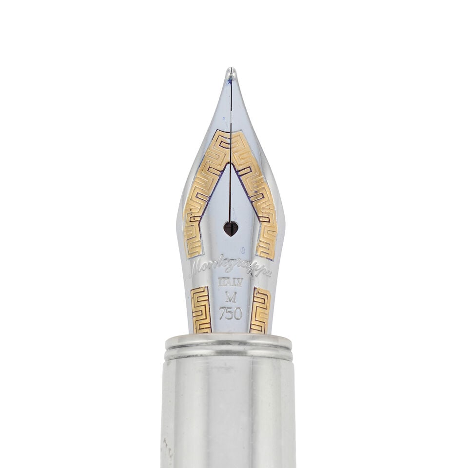 Montegrappa. A Limited Edition silver fountain pen Romeo and Juliet, one of 3500, Circa 1995 - 2