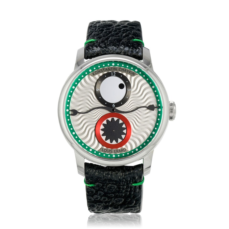 Louis Erard x Konstantin Chaykin. A Limited Edition stainless steel automatic wristwatch Le Reg...: Louis Erard x Konstantin Chaykin. A Limited Edition stainless steel automatic wristwatch Model: Le Regulateur, No.1 of 178 Reference: 85237AA89 Date: Purchased October 2023 Movement: Jewelled