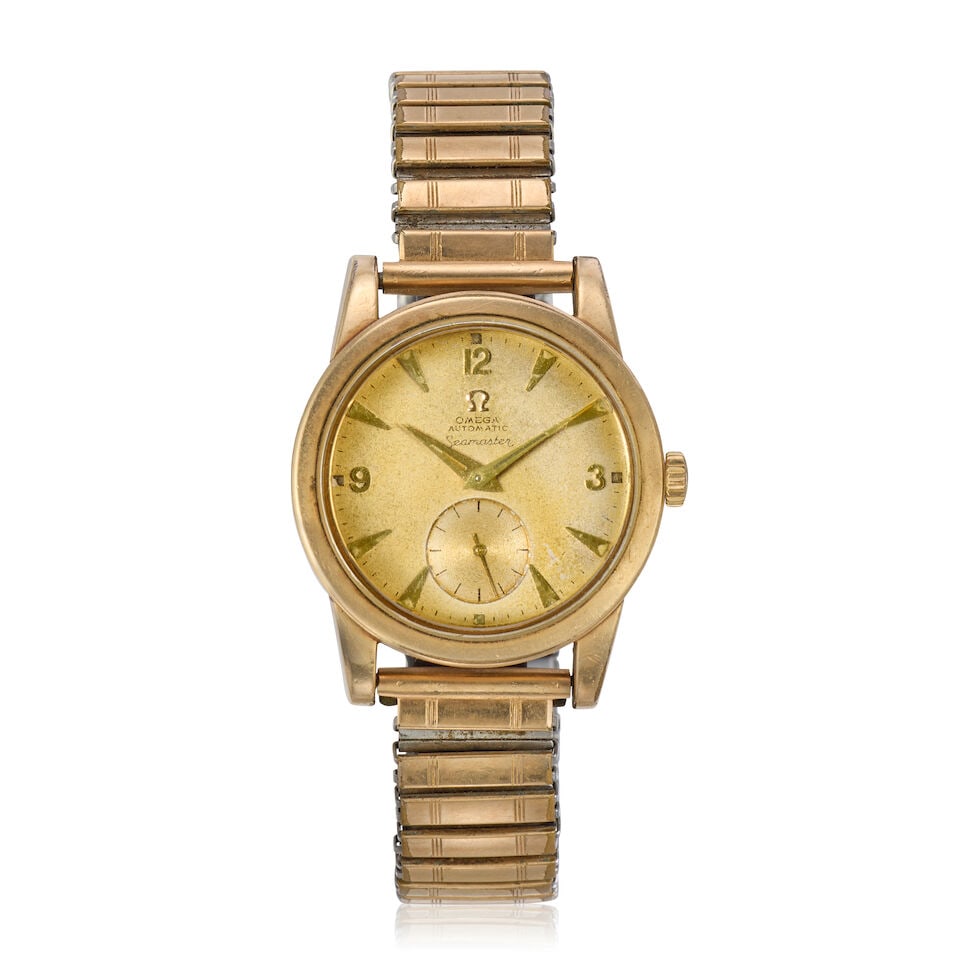 Omega. A gold plated automatic bracelet watch Seamaster, Ref: 2576-9, Circa 1950 (1 of 3)