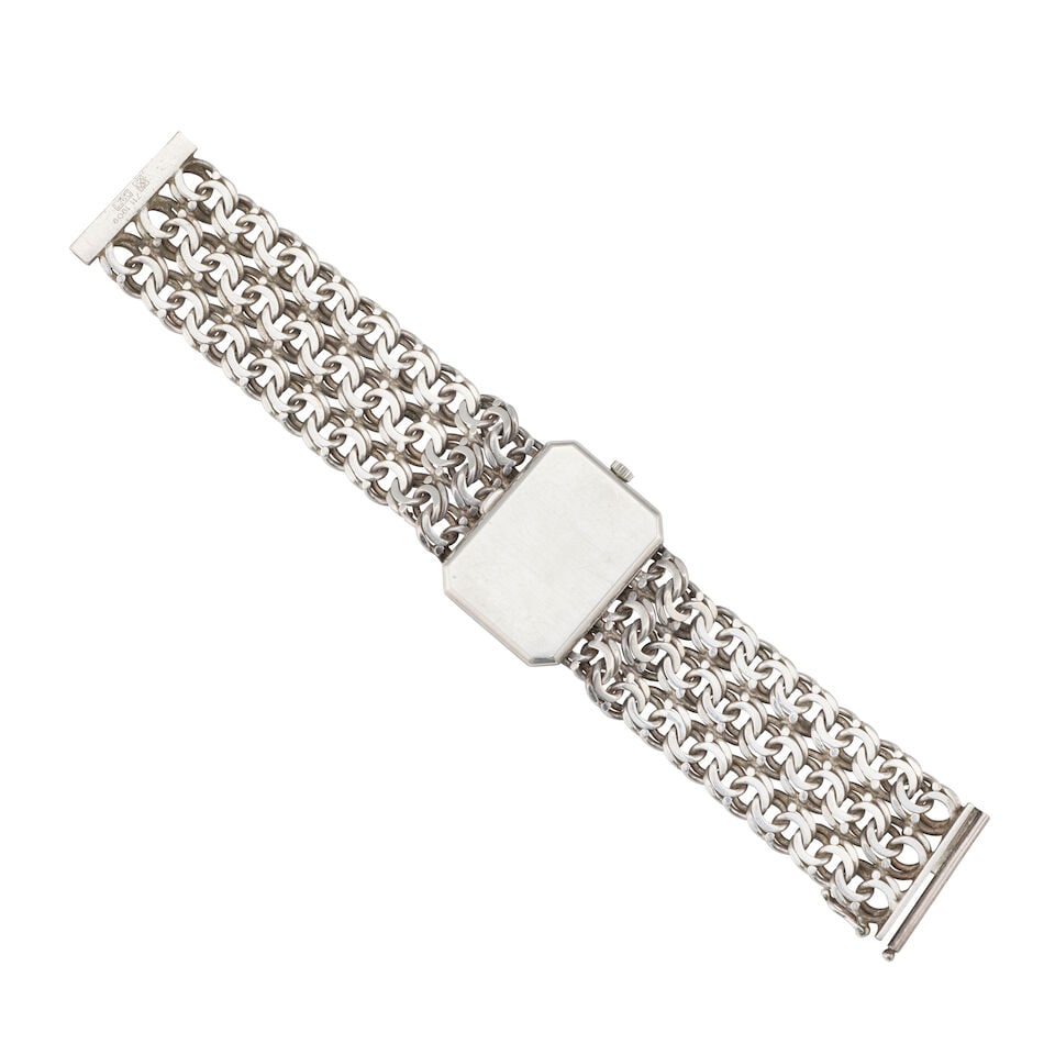 Omega. A lady's silver manual wind bracelet watch De Ville, Ref: 8272, Circa 1973 - 3