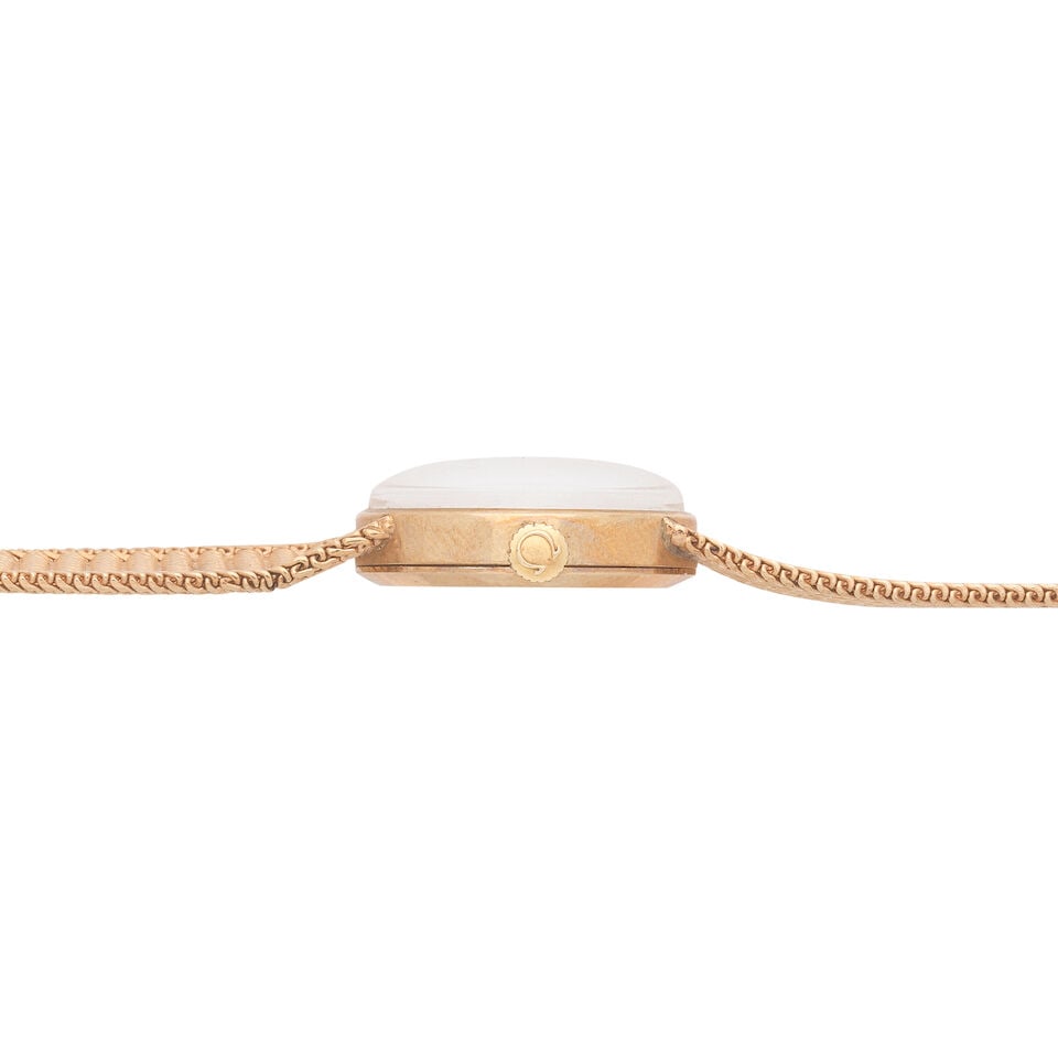 Omega. A lady's 9K gold manual wind bracelet watch London Hallmark for 1969 - 3
