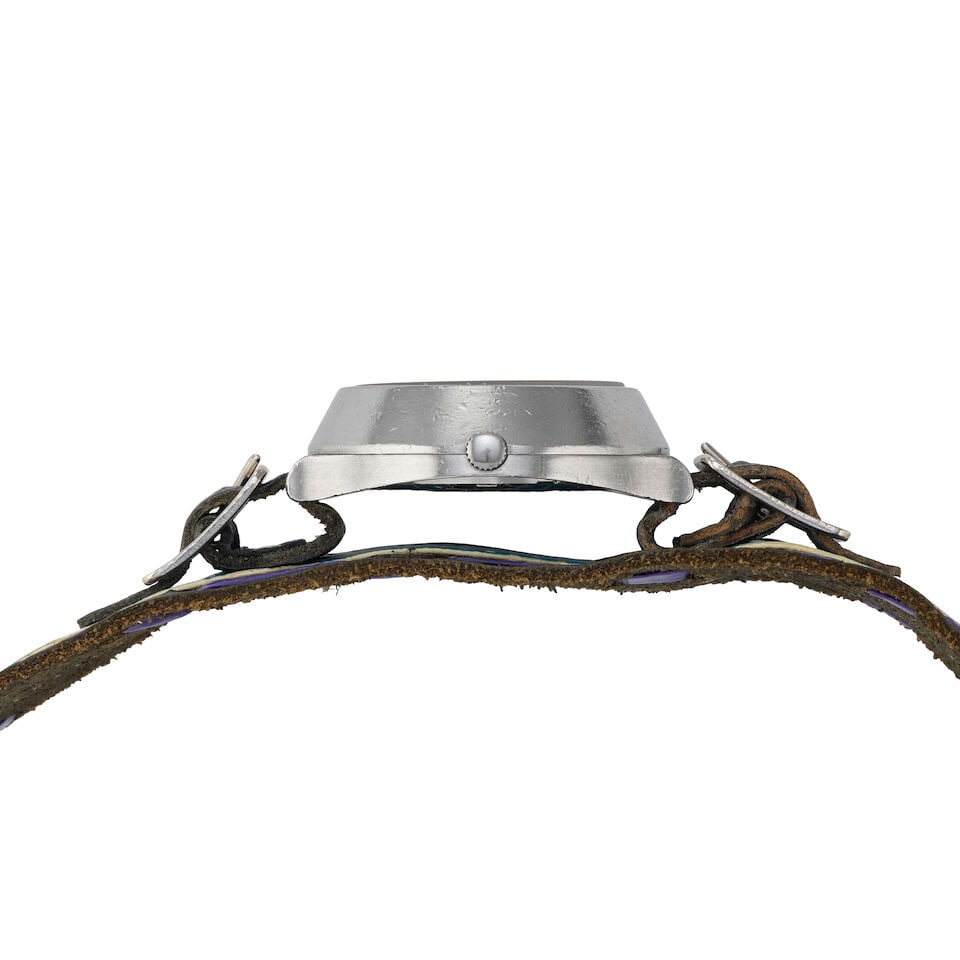 Omega. A stainless steel electronic quartz calendar wristwatch Seamaster Electronic, Ref: 198.0... - 2