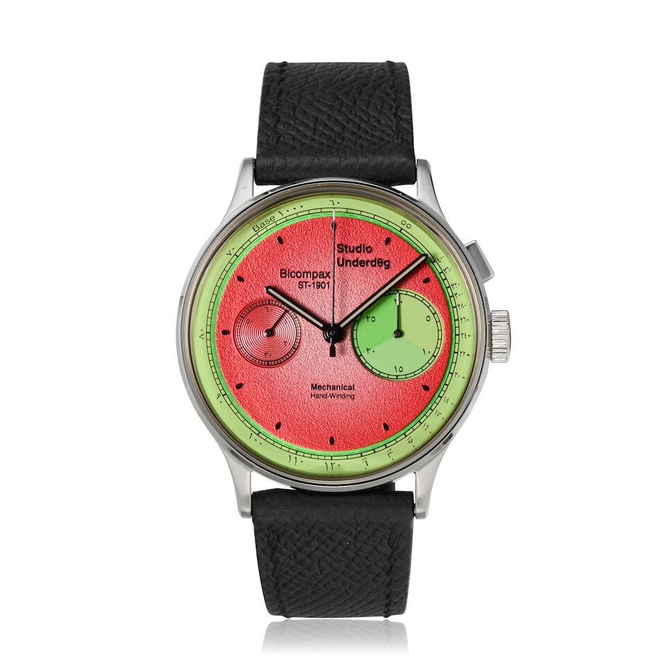 Studio Underd0g for Perpetuel. A Limited Edition stainless steel manual wind chronograph wristwa... (1 of 3)