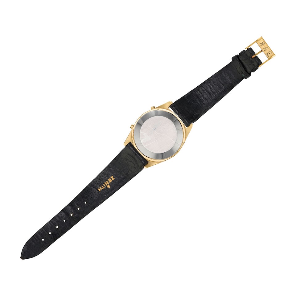 Zenith. A gold plated quartz chronograph wristwatch with digital display Defy Time Command , Ci... - 3