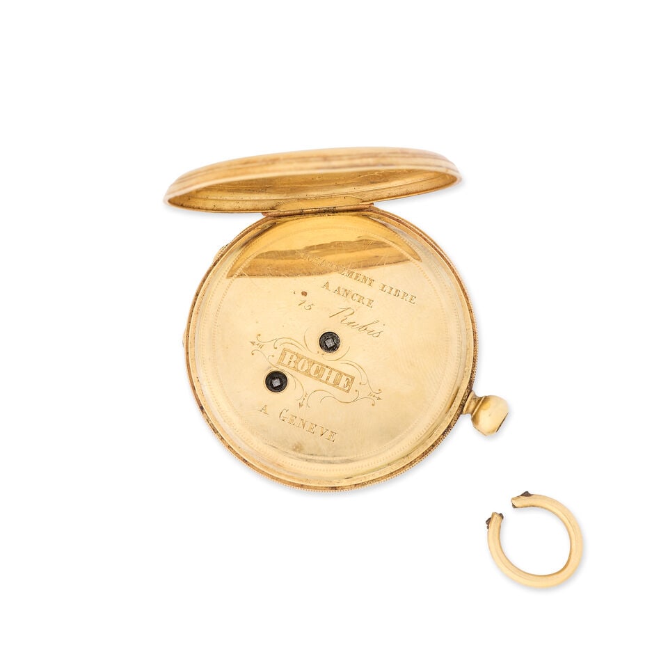 Boche, Geneve. An 18K gold key wind full hunter pocket watch Circa 1890 - 4