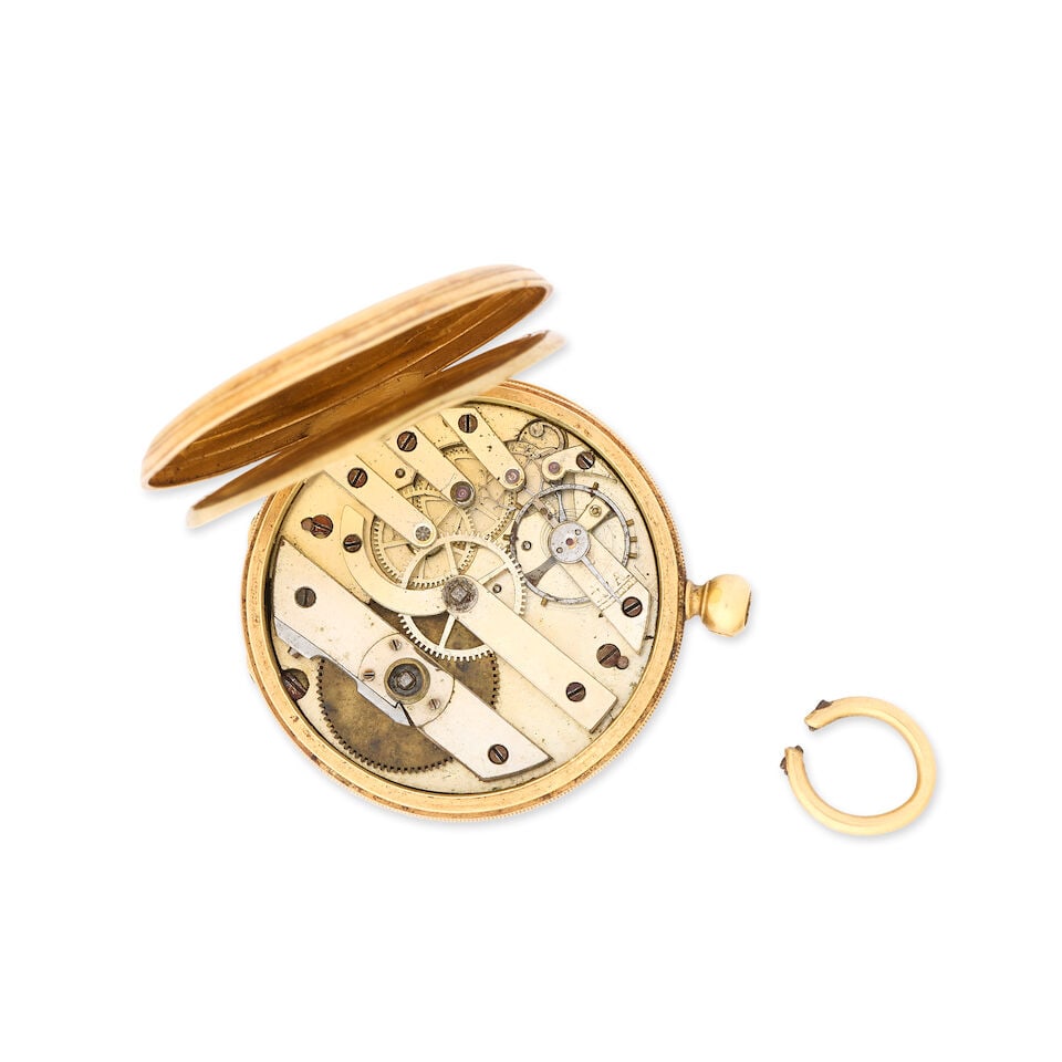 Boche, Geneve. An 18K gold key wind full hunter pocket watch Circa 1890 - 5