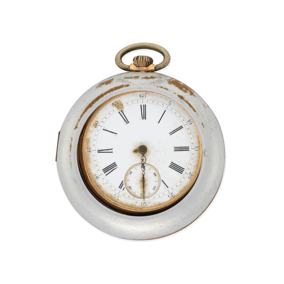 G. Crettiez. A continental gold keyless wind open face pocket watch Circa 1900 - 3