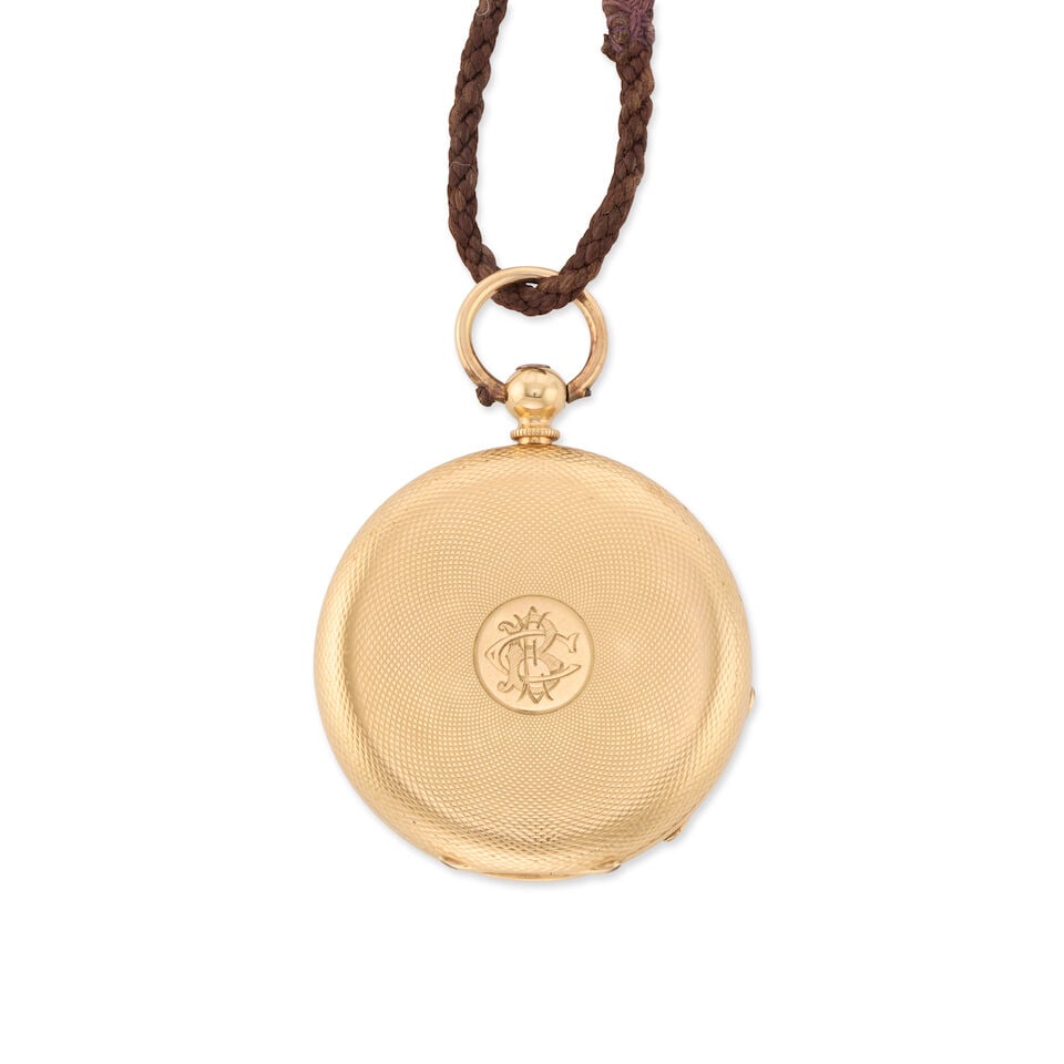 An 18K gold key wind open face pocket watch Circa 1900 - 2