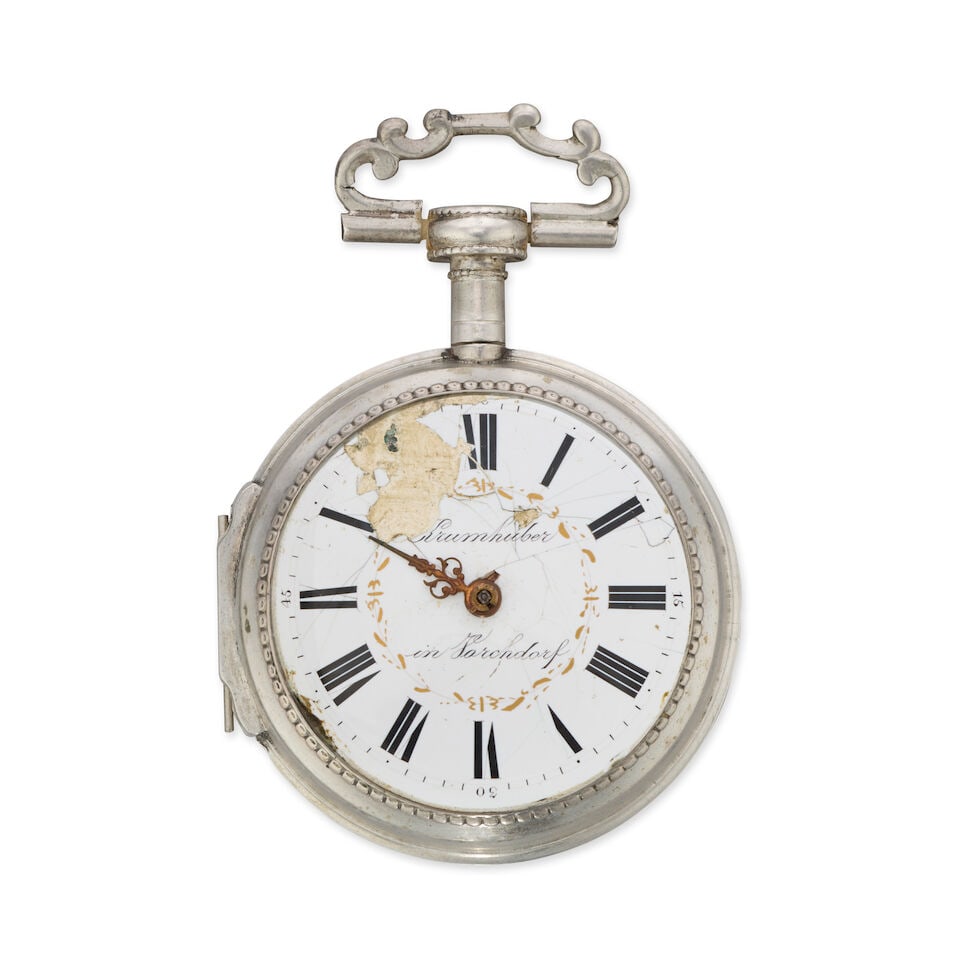 A lot of four silver pocket watches including a quarter repeater (4) Various dates - 5