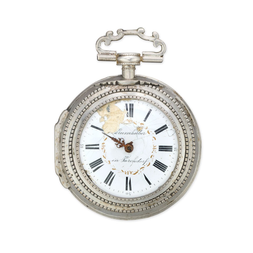 A lot of four silver pocket watches including a quarter repeater (4) Various dates - 6