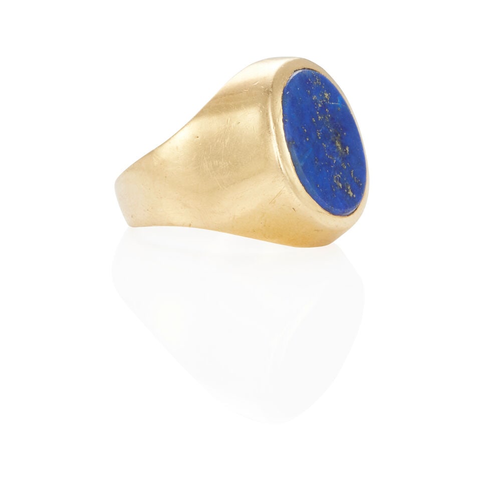 18K GOLD AND LAPIS LAZULI RING - 2
