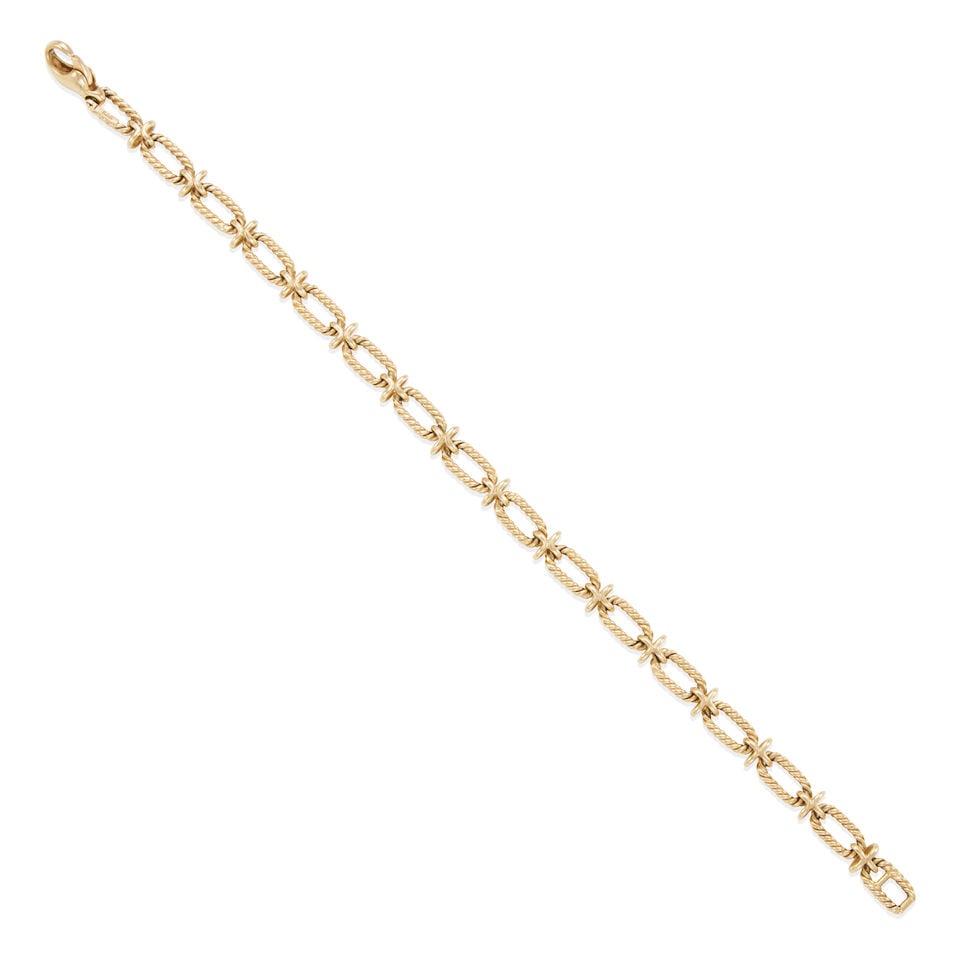 TIFFANY & CO.: VINTAGE 14K GOLD LINK BRACELET (1 of 2)