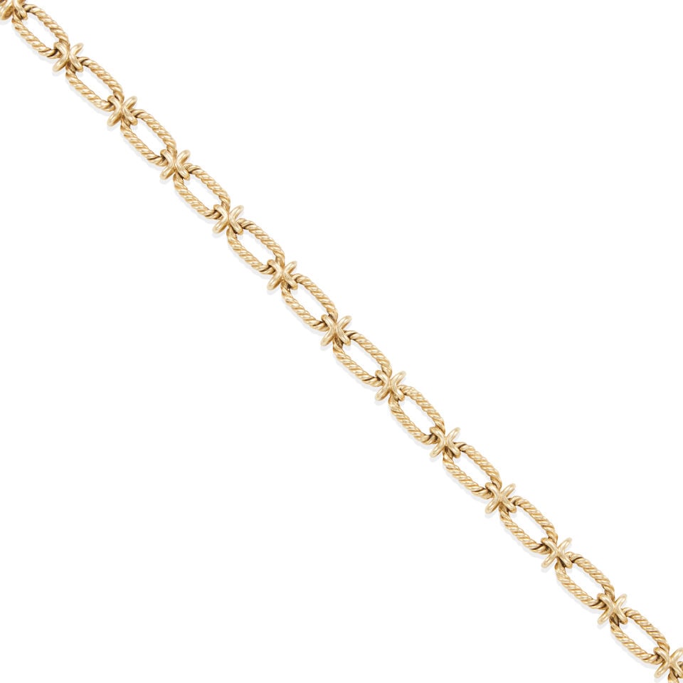 TIFFANY & CO.: VINTAGE 14K GOLD LINK BRACELET - 2