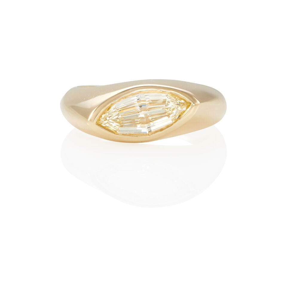 14K GOLD AND DIAMOND RING (1 of 2)