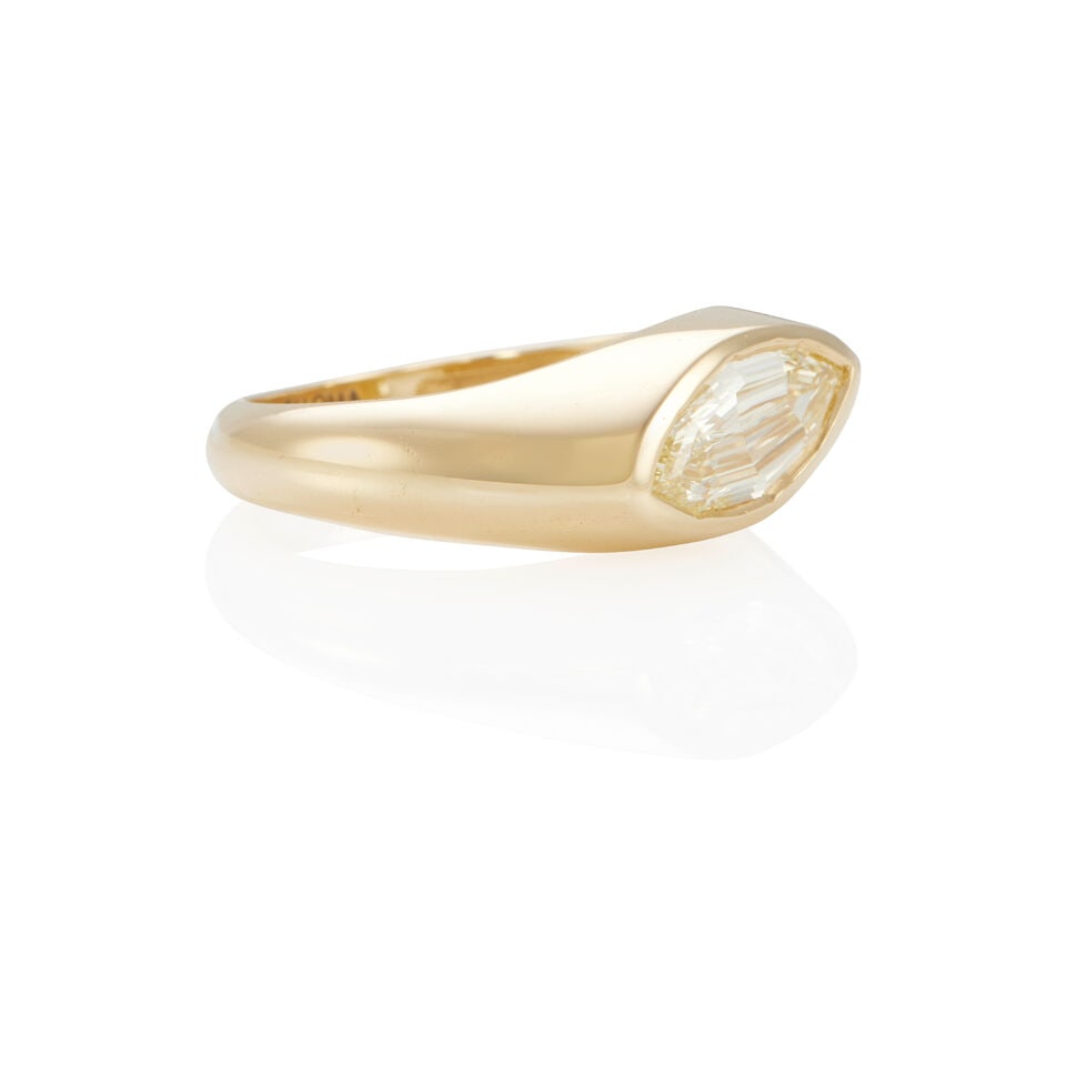 14K GOLD AND DIAMOND RING - 2