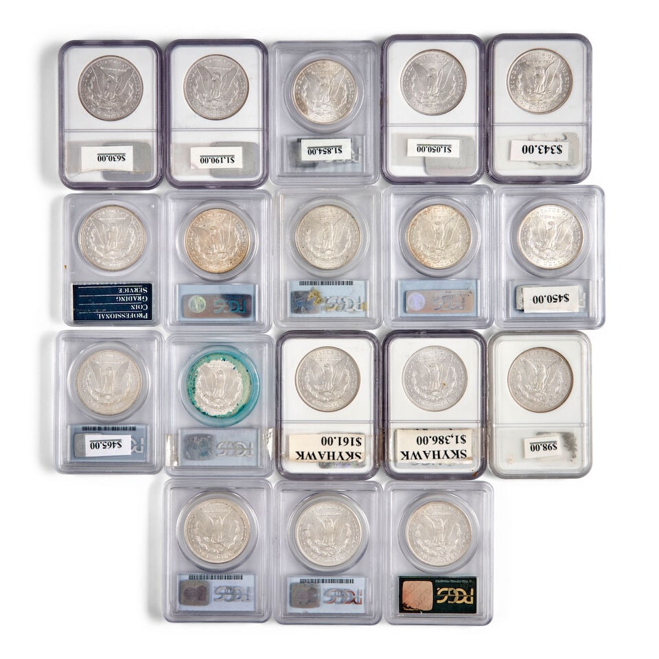 EIGHTEEN UNITED STATES MORGAN DOLLARS. - 2