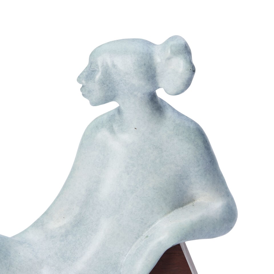 Shirley Thomson-smith (American, 1929-2023) Delonabronze on wood base including base 11 x 13 3/4... - 4
