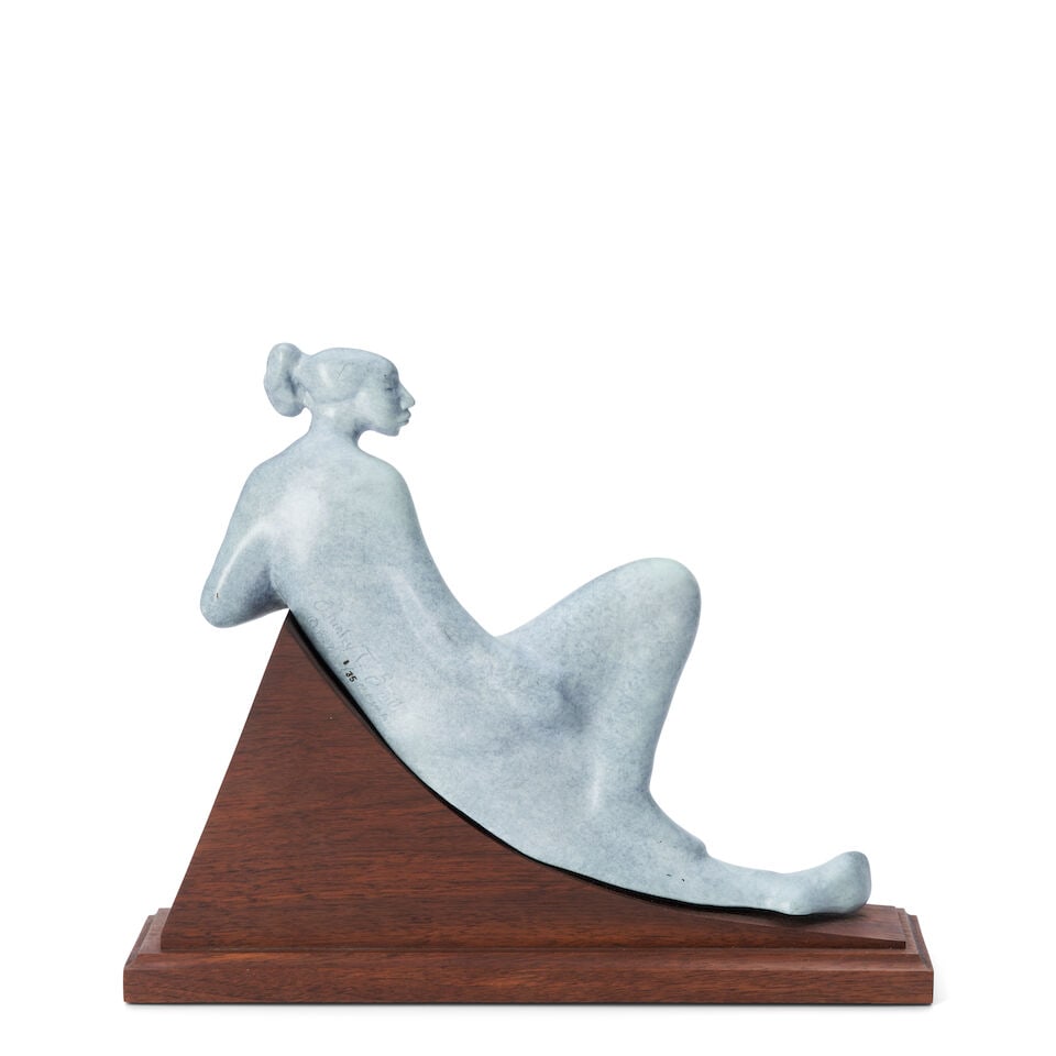 Shirley Thomson-smith (American, 1929-2023) Delonabronze on wood base including base 11 x 13 3/4... - 5