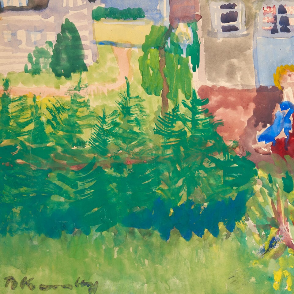 BRUNO KRAUSKOPF (1892-1960) Spielende Kinder unframed - 2
