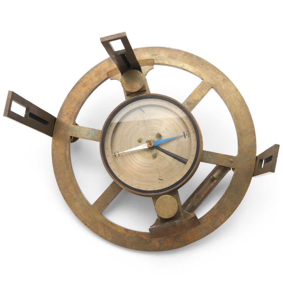 A Brass Circumferentor, France, 19th century, (1 of 2)