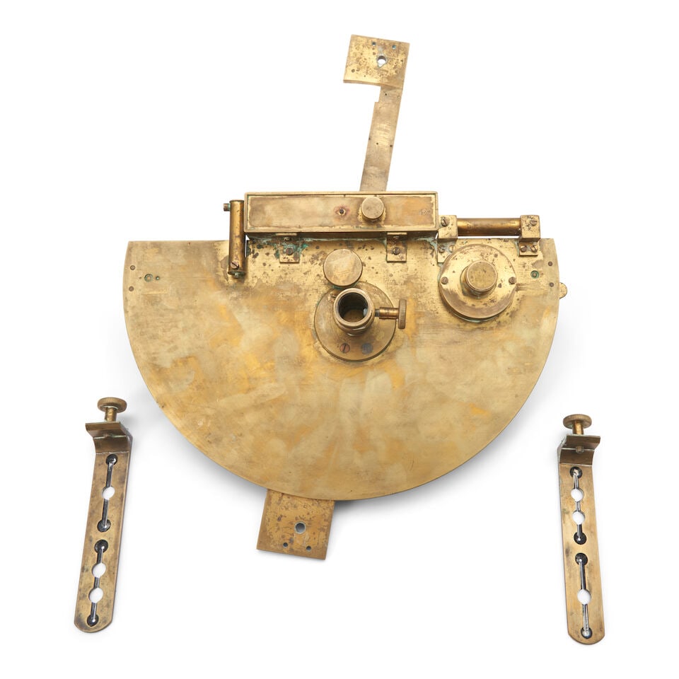 An American Brass Graphometer by F.W. & R. King, Baltimore, Patented 1857, - 2