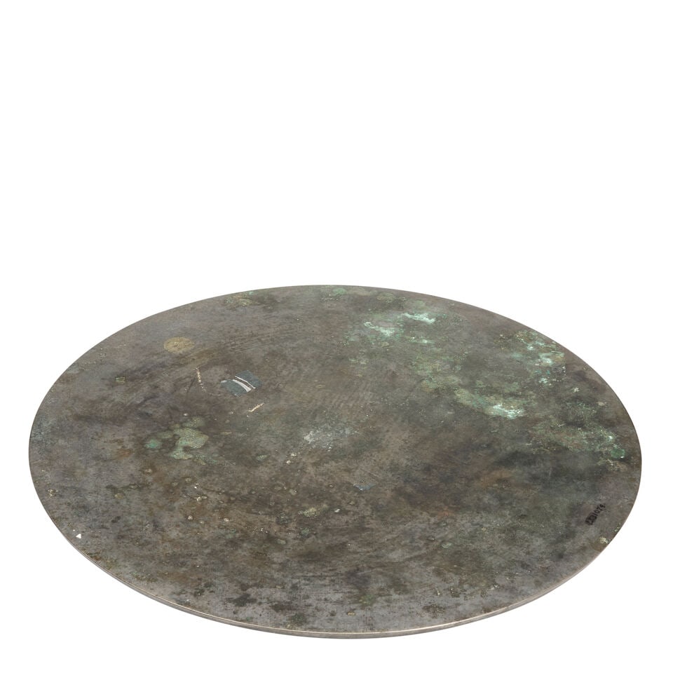 A Massive Silver Inlaid Bronze Mirror with 'Phoenix and Horse' Motif China, Tang style, - 2